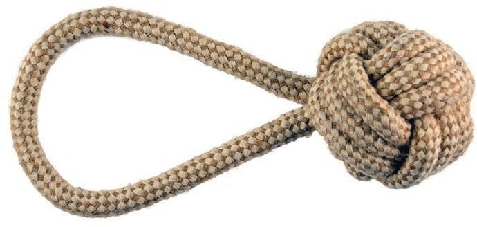 Piłka na lince, zabawka, dla psa, sznur, 19 cm