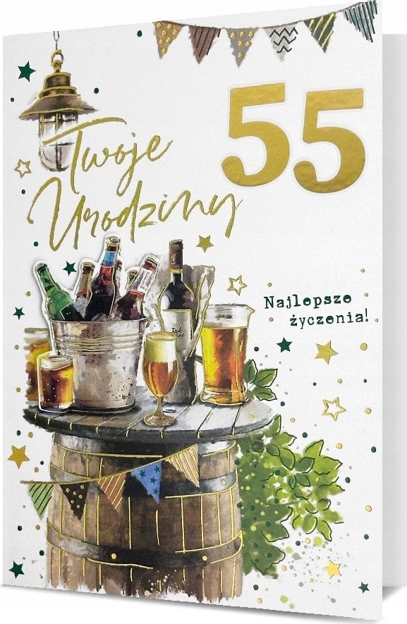 KUKARTKA Karnet B6 Urodziny (wymienne cyfry)