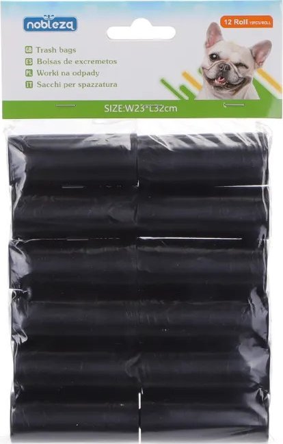 Nobleza 12 opakowań worków na śmieci/odchody 12 opakowań worków na śmieci