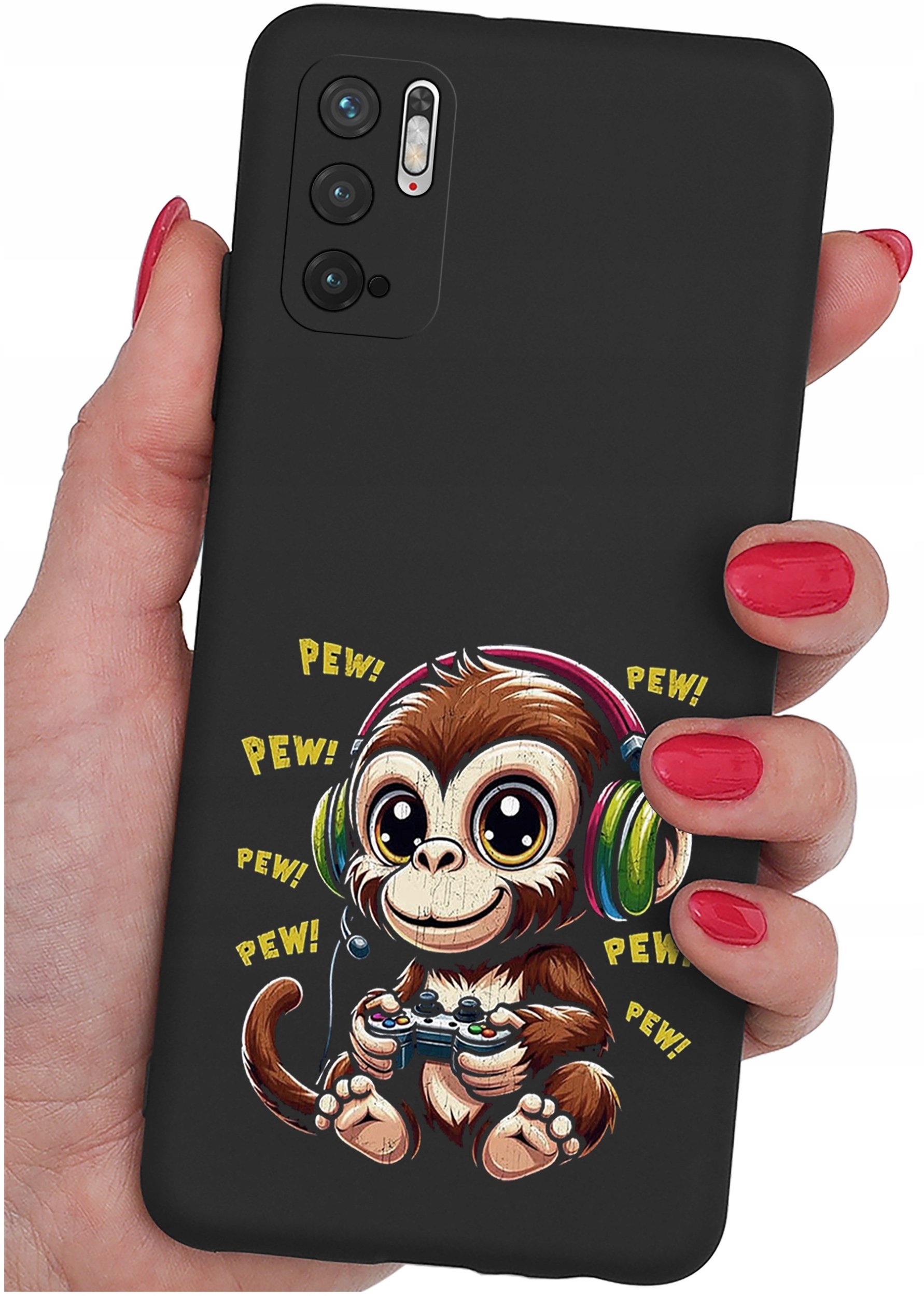 krainaGSM ETUI do Xiaomi Redmi Note 10 5G SILIKONOWE MATT CASE + SZKŁO 9H