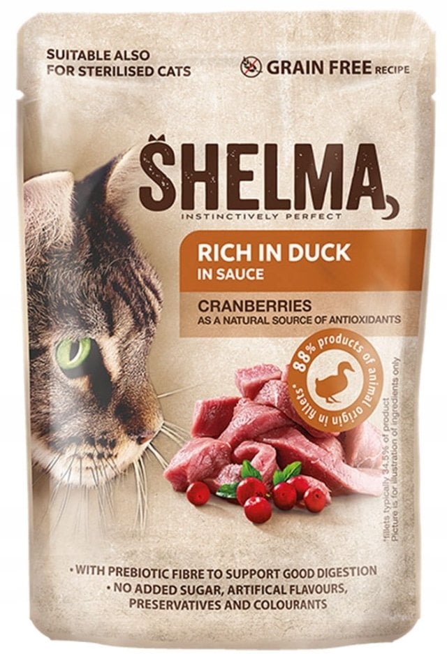 Purina Shelma Rich In Duck, 85 g z kawałkami kaczki