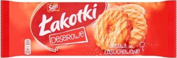 San CIASTKA ŁAKOTKI DESEROWE Z CUKREM 168G