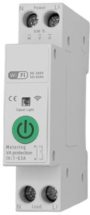 Tuya TUYA išmanusis 1 kontakto jungiklis, Wi-Fi, 63A