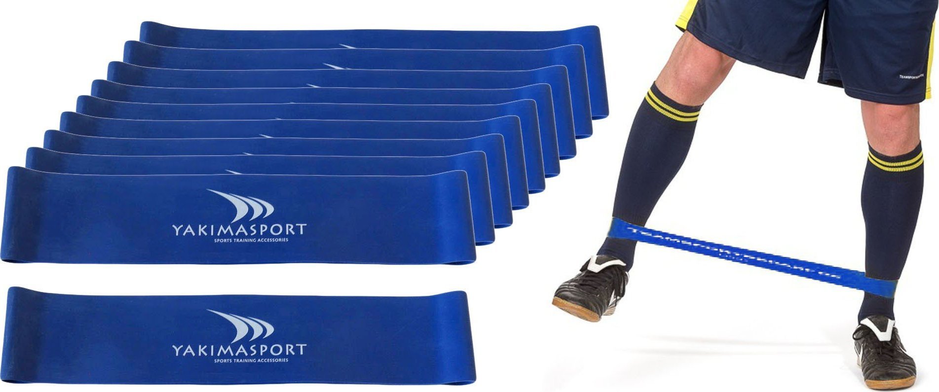 YakimaSport Guma fitness - zestaw 20 gum NIEBIESKIE duży opór