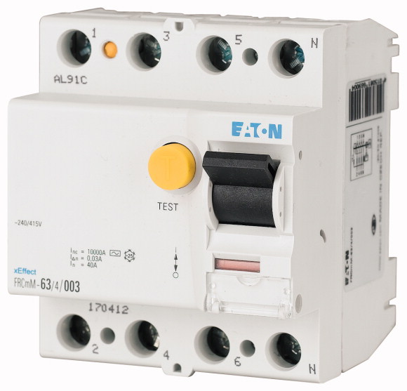Eaton Wyłącznik różnicowoprądowy FRCMM-40/4/003 4P 40A 0,03A typ AC - 170411