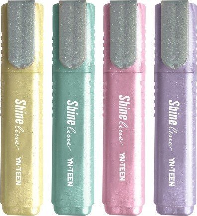 BTS Zakreślacz szkolny brokatowy mix kolorów