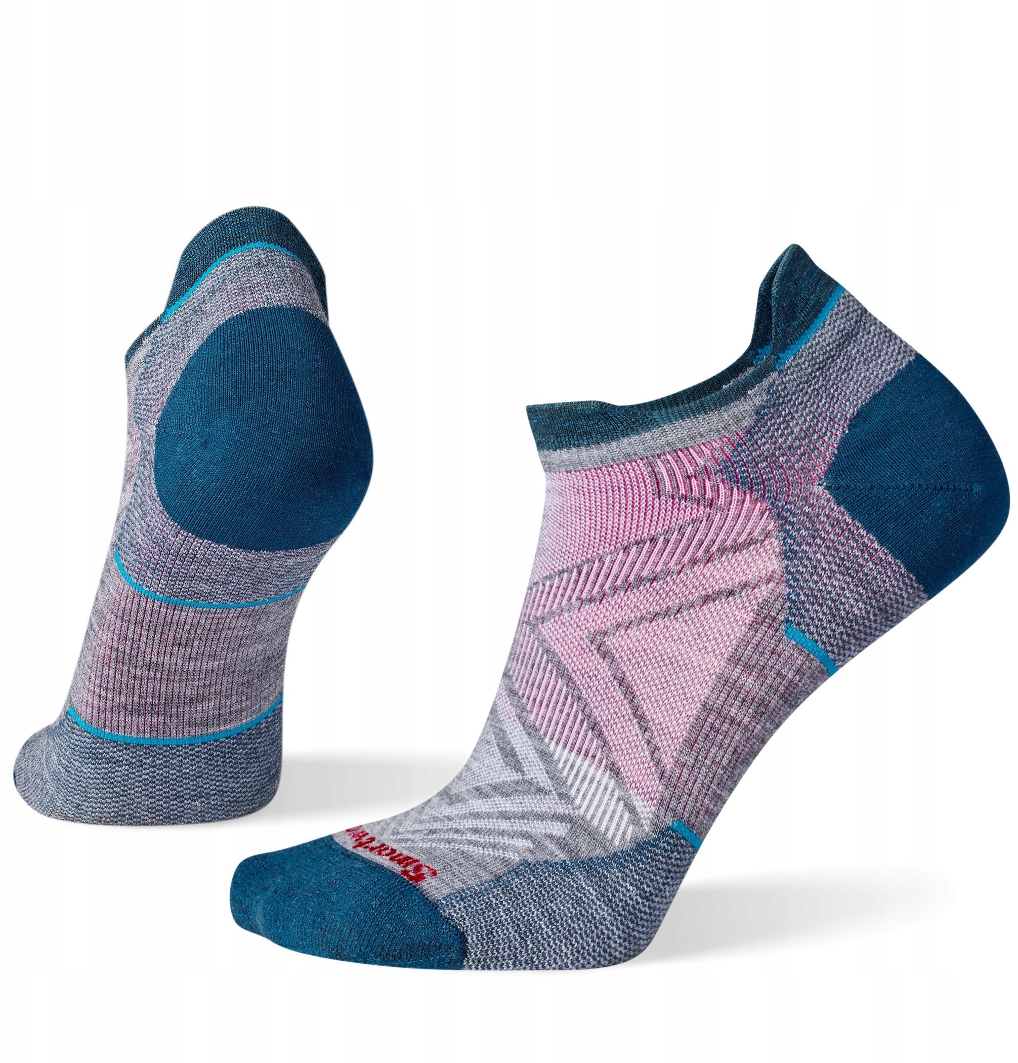 Smartwool W'S Run Zero Cushion Low Ankle Socks, 052 | medium gray, S