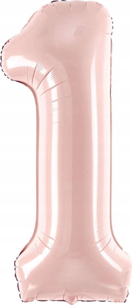 PartyDeco Balon foliowy 1 jasny różowy 72cm