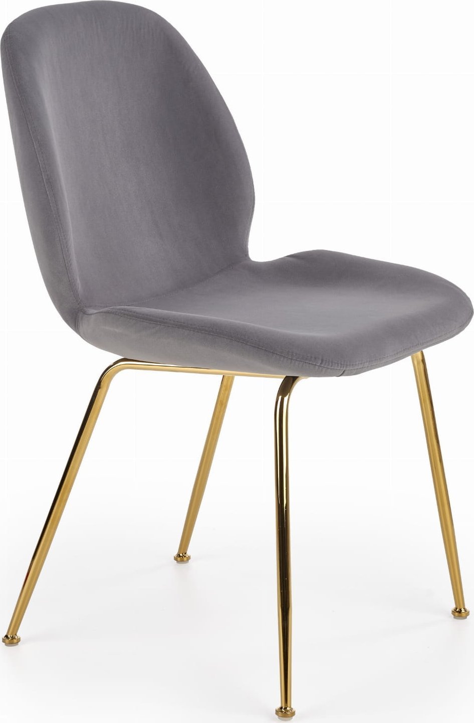 Halmar WNĘTRZARSKIE K381 krzesło popielaty / złoty (1p=4szt)