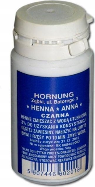 Henna Czarna Proszkowa - Henna Anna Hornung 20 G