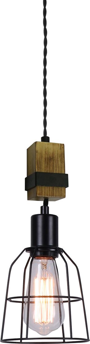 Lampa wisząca Italux Ponte industrial czarny (PND-4290-1-L)