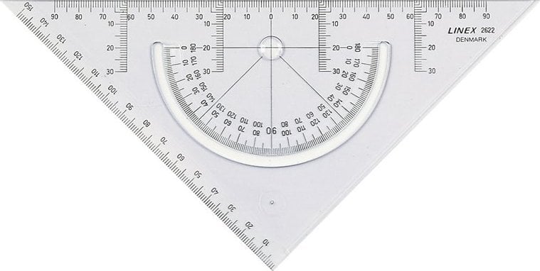 Linex 2622, Triangle, Transparent, Styrene Acrylonitrile (SAN), 2 mm, 1 pc(s)