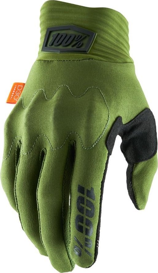 100% Rękawiczki 100% COGNITO Gloves Army Green - L (długość dłoni 193-200 mm) (NEW 2022)