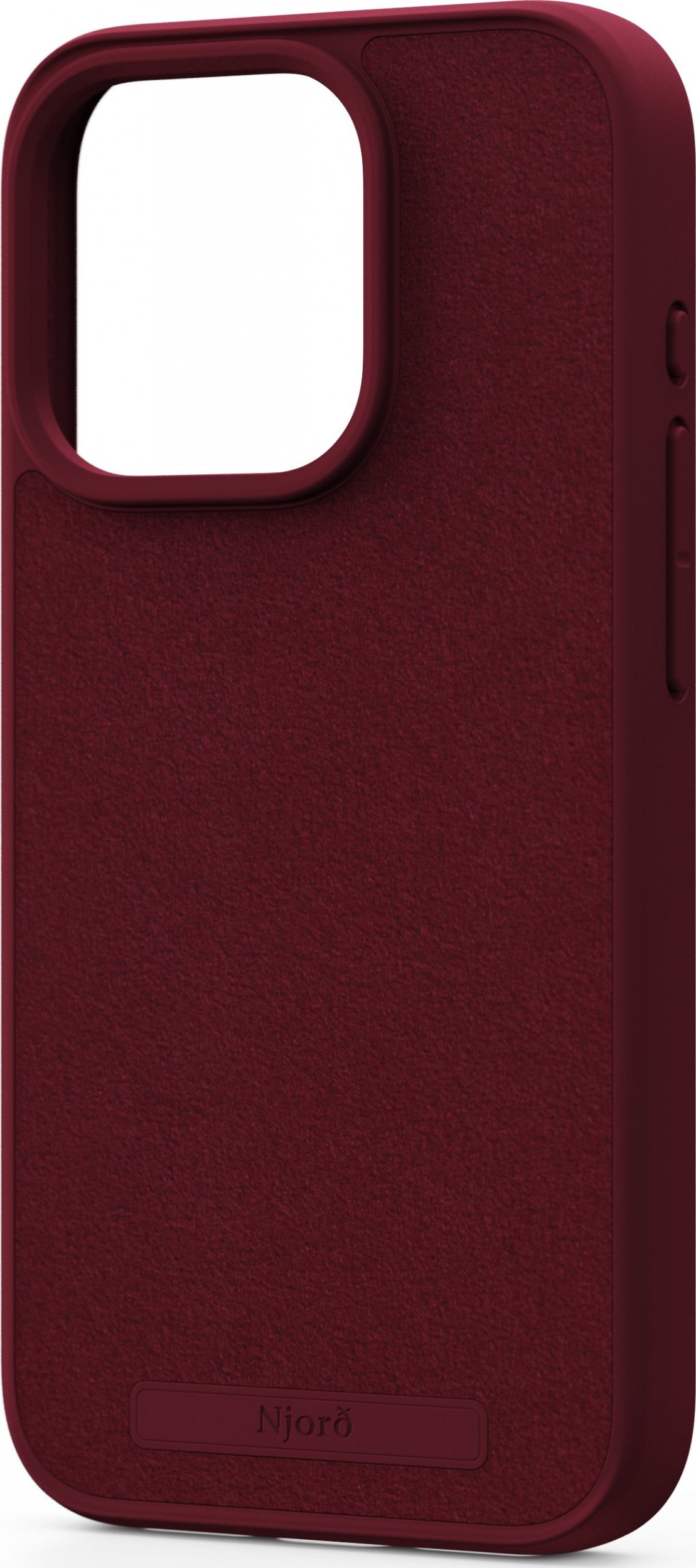 Njord by Elements Etui do iPhone 15 Pro MagSafe zamsz Czerwone