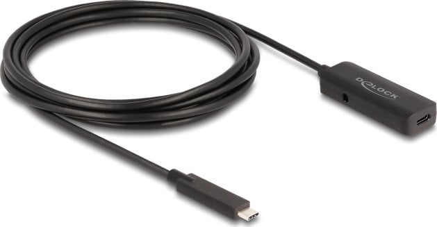 Kabel USB Delock USB-C - USB-C 3 m Czarny (80027)
