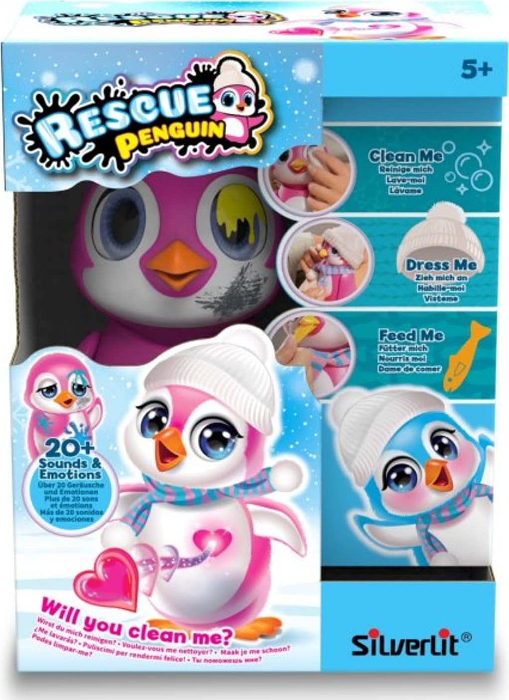 Dumel Rescue penguin różowy