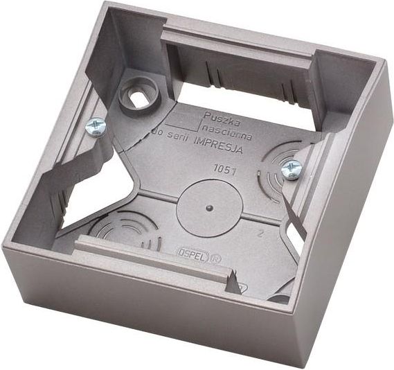 Ospel Puszka natynkowa Impresja 1-krotna tytan (PNP-1Y/23)