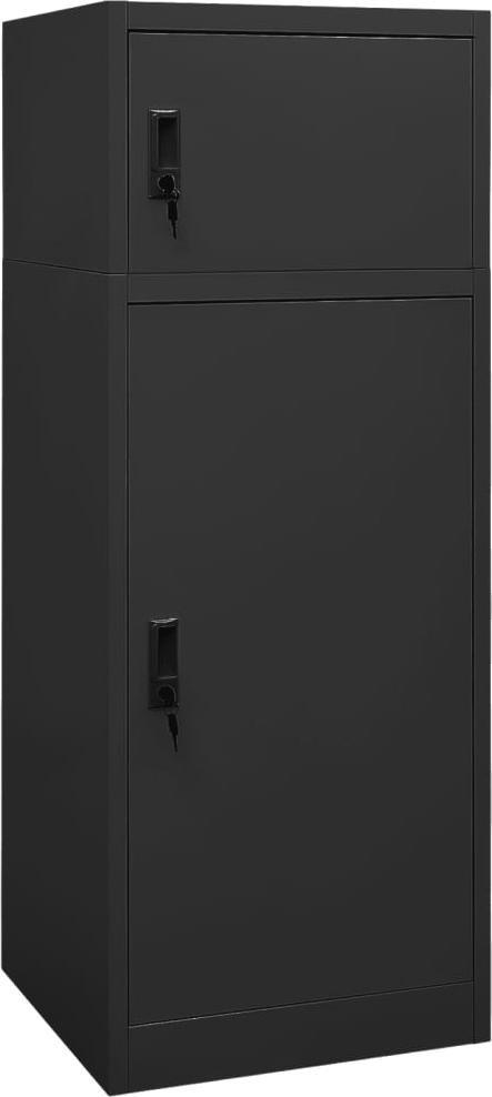 vidaXL Szafka na siodło, antracytowa, 53x53x140 cm, stalowa