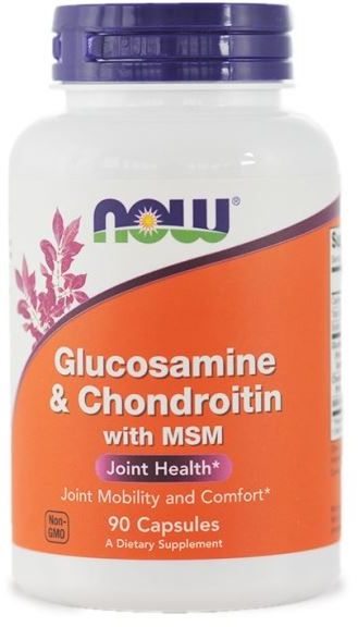 NOW Glucosamin & Chondroitin msm 90 kapsułek