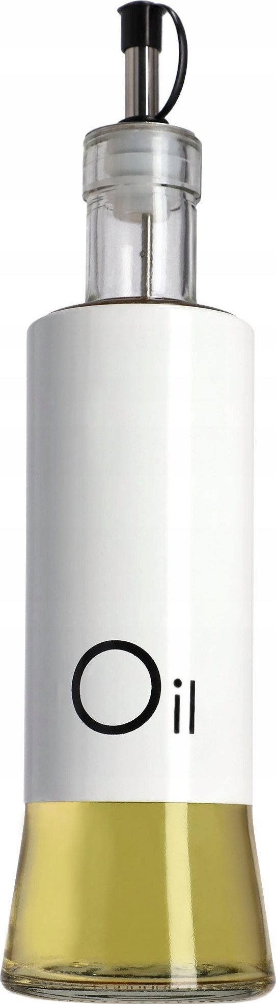 Kadax Dozownik Szklany Butelka Na Oliwę Ocet 320ml Biały