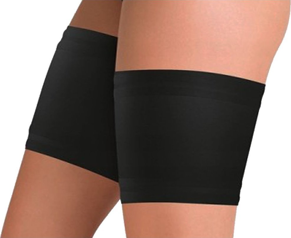 Mirella Opaska na uda przeciw otarciom satynowa Mirella rozmiar 66-76 cm Czarny