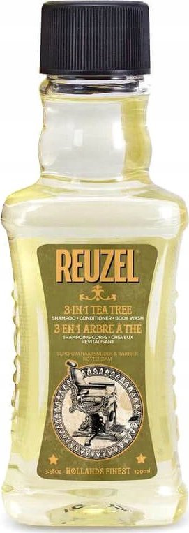 Reuzel Reuzel, Reuzel, Tea Tree Oil, Hair Shampoo, Conditioner & Shower Gel 3-In-1, Moisturizing, 100 ml For Men