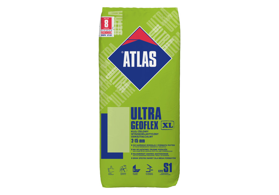 ATLAS Zaprawa GEOFLEX ULTRA a25kg wysokoelastyczny odkształcalny klej żelowy