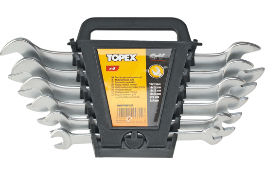 Topex Zestaw kluczy płaskich 6-32mm 12szt. (35D657)