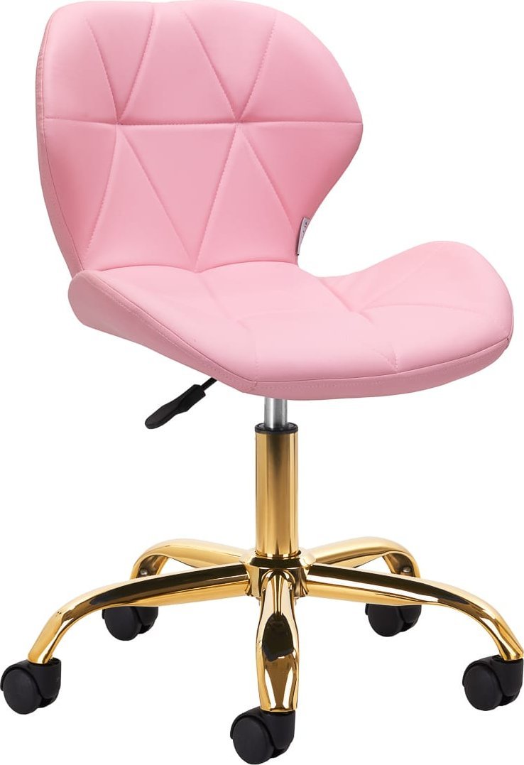 Taboret kosmetyczny QS-06G złoto różowy