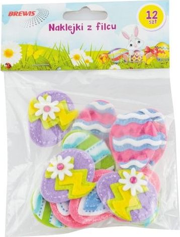 BREWIS Naklejki z filcu PVE 15 Wielkanoc Brewis