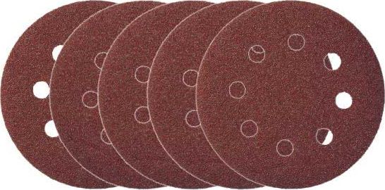 Pro-Line krążki ścierne na rzep z otworami 125mm, 5 sztuk, granulacja 40 (49140)