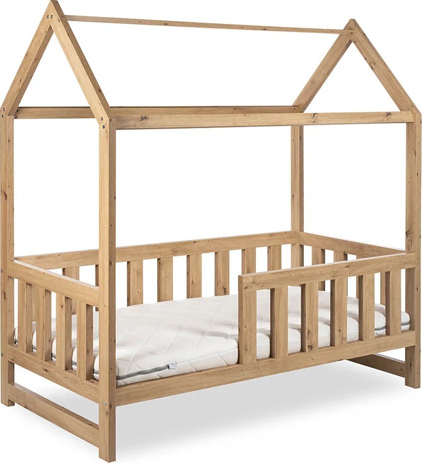 Elior Łóżko dziecięce LIV 80x160 dąb LITTLE SKY