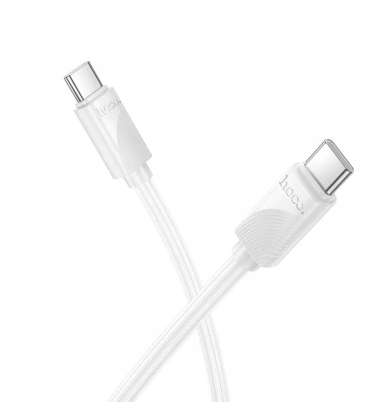 Kabel USB C do USB C Hoco 3A 60W 1 m X114 biały
