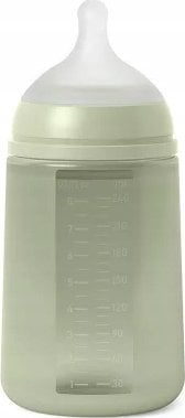308070-BUTELKA SILIKONOWA 240ML/SX PRO ŚREDNI PRZEPŁYW/ZIELONA/NEW ALL SILICONE