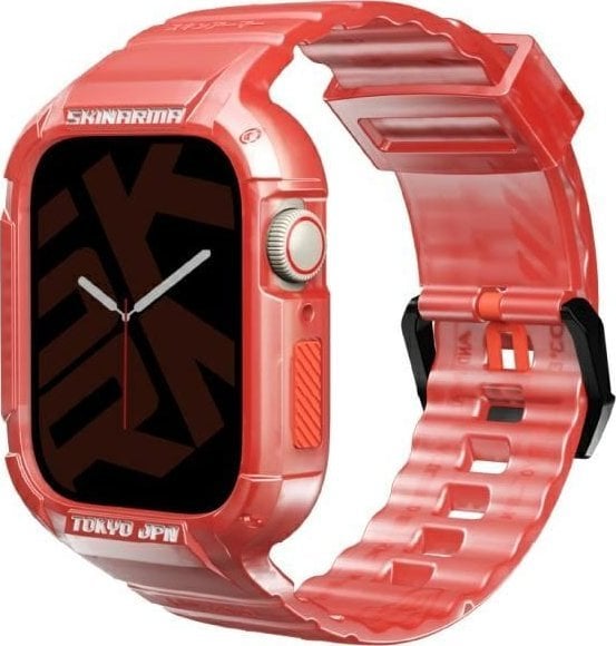 Skinarma pasek+etui Saido 2in1 Apple Watch 45/44mm czerwony/red