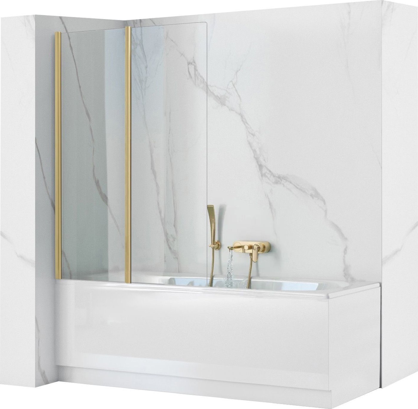 Parawan nawannowy Rea Parawan Rea Agat-2 100 Nawannowy Składany ZŁOTY SZCZOTKOWANY