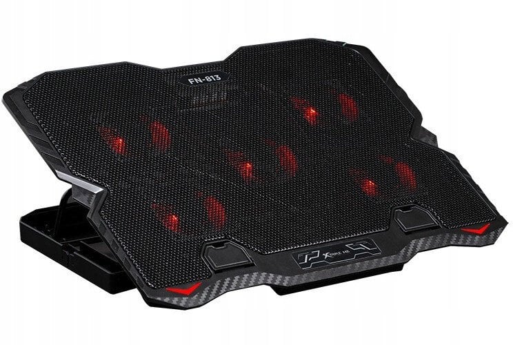 XTRIKE ME Laptop Cooling Pad with Built-in Phone Holder FN-813 Black