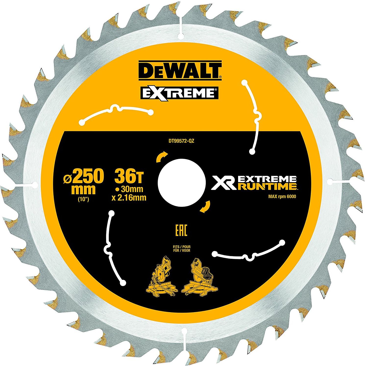 Dewalt DeWalt DT99572, 250mm / 30mm - DT99572-QZ