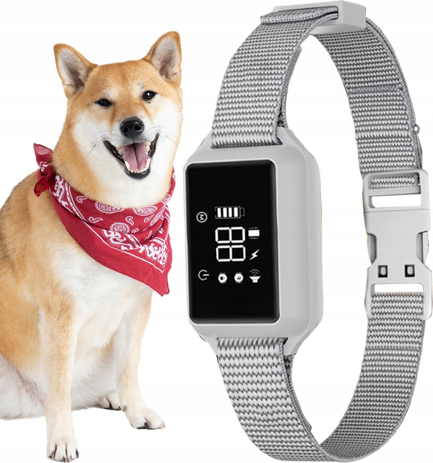 OBROŻA ANTYSZCZEKOWA SZARA B801