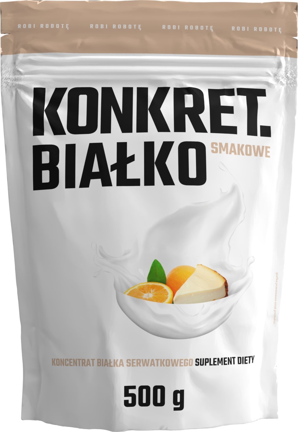 KONKRET Białko smakowe 500 g sernik z pomarańczą WPC WHEY