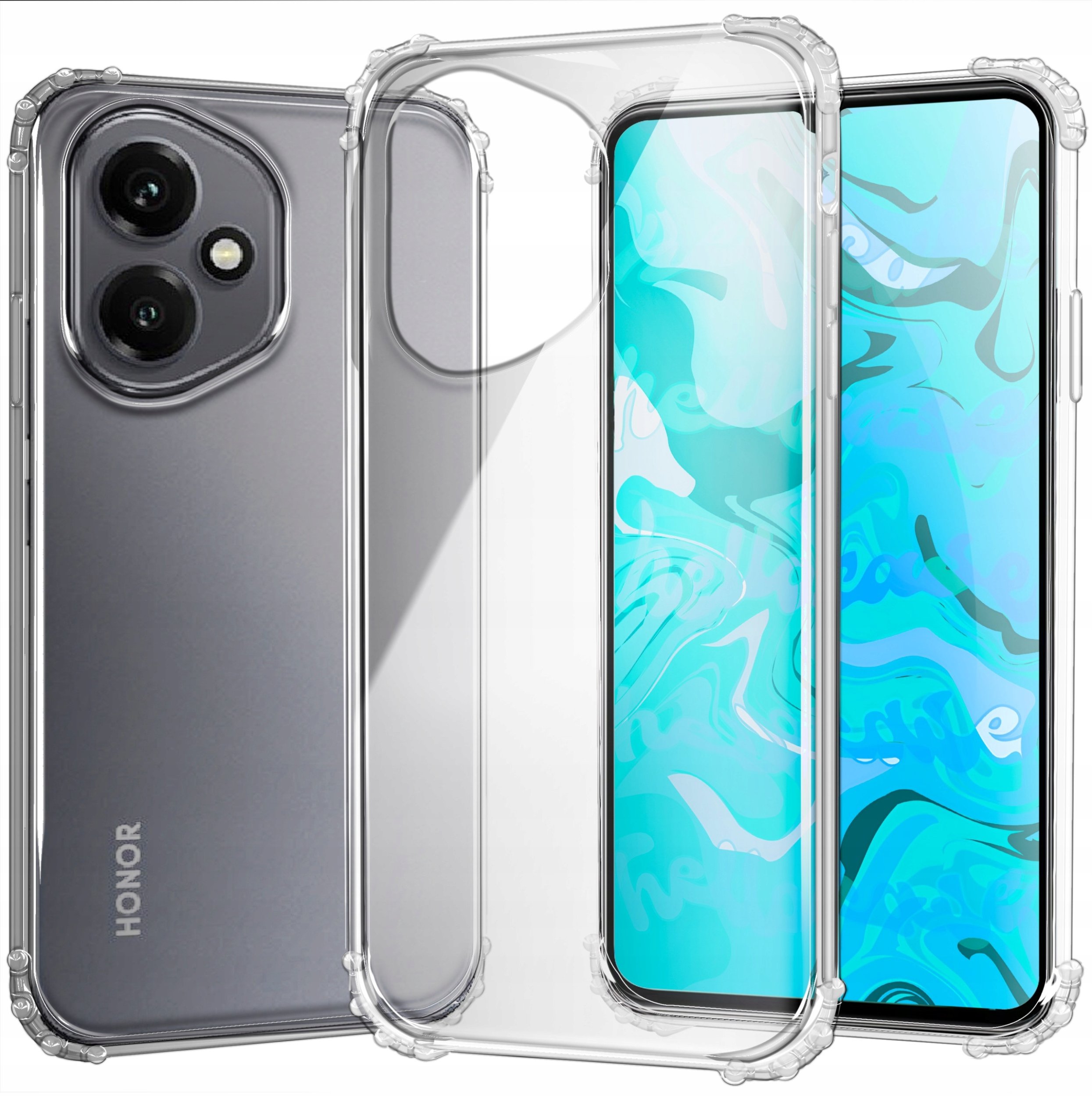 ETUI PANCERNE DO HONOR 400 | CASE SILIKON GUMOWE SLIM ANTI SHOCK OCHRONNE