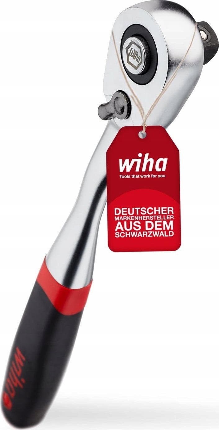 Wiha Wiha Umschaltknarre 1/2 Zoll mit Druckknopf und Kugelsicherung