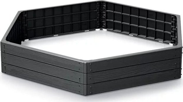 RABATA OGRODOWA BASE WOODY IBWH 1480X1290X250MM - ANTRACYT