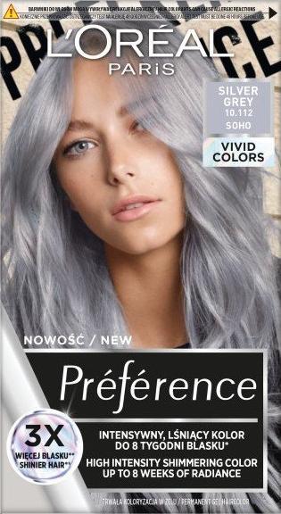 L’Oreal Paris L'OREAL_Preference Vivid Colors farba do włosów 10.112 Silver Grey