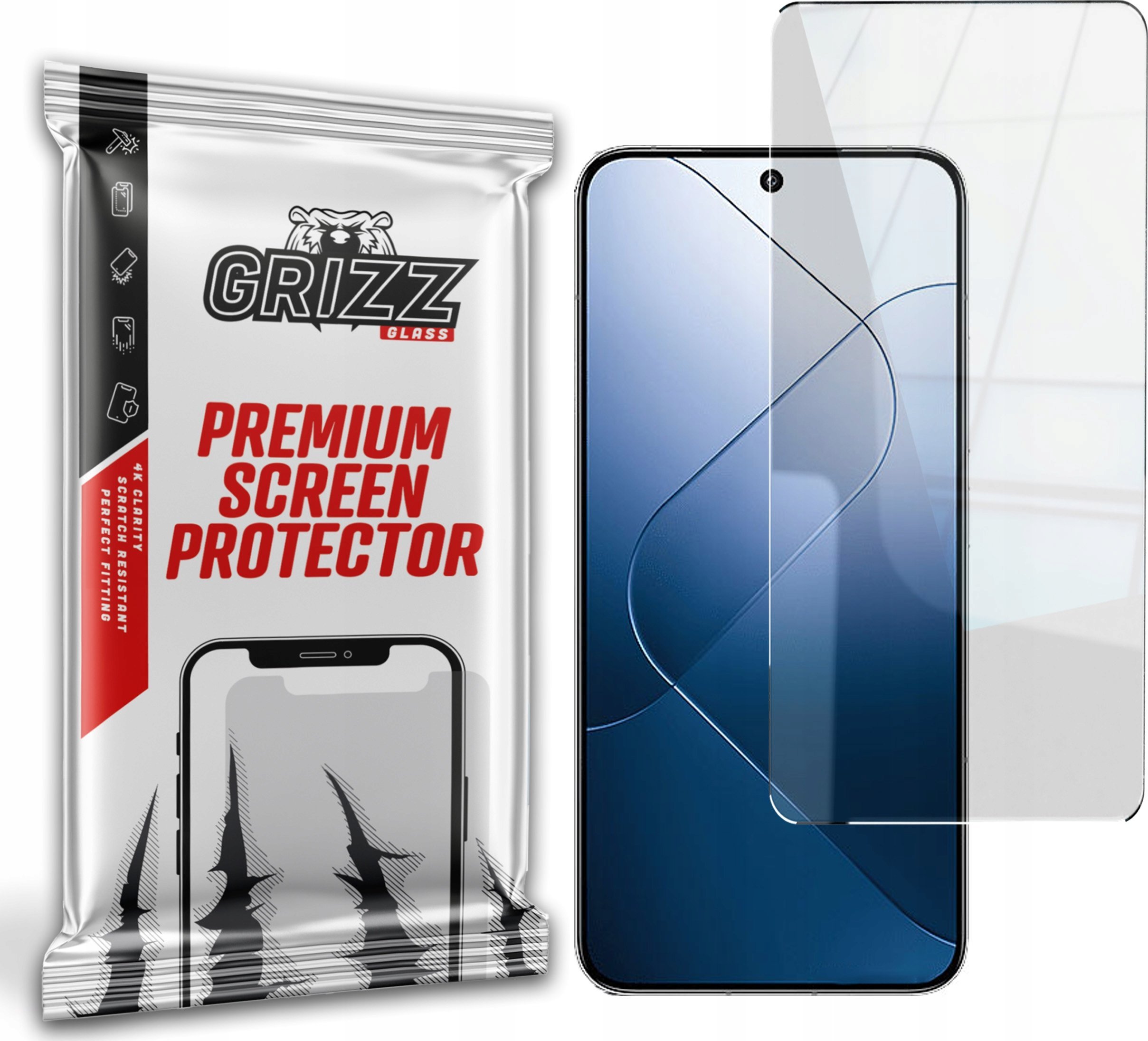 GrizzGlass Szkło hybrydowe GrizzGlass HybridGlass do Xiaomi 14