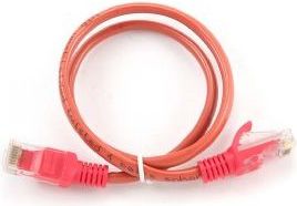 Delock patchcord RJ45, osłonka zalewana, kat. 5e, UTP, 0,25m, czerwony (PP12-0.25M/R)