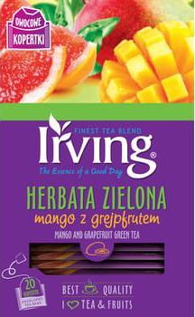 Irving Herbata zielona - mango z grejpfrutem 20 torebek