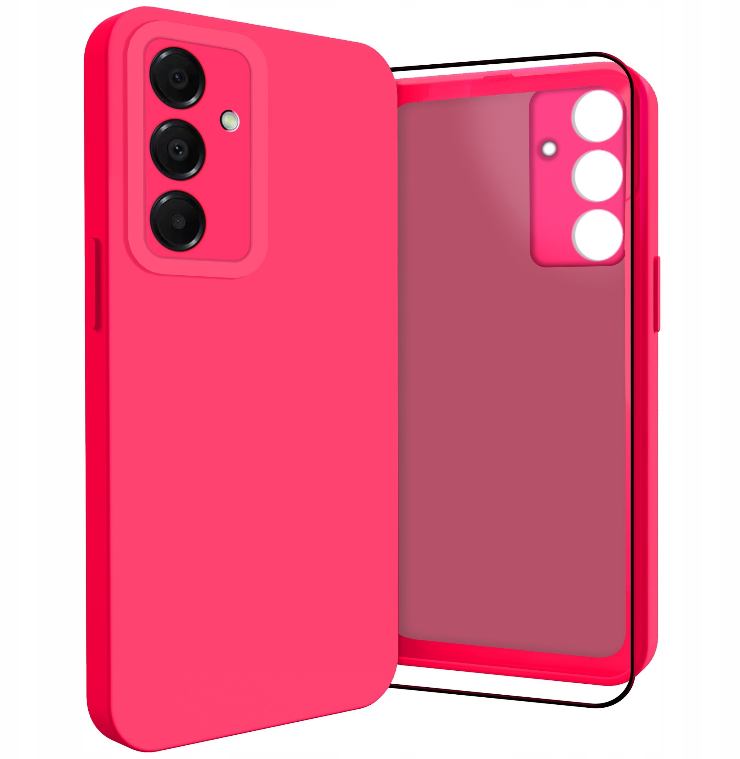 Etui do Samsung Galaxy A16 5G (Osłona Kamery, Fuksjowe, Plecki) Szkło 9H