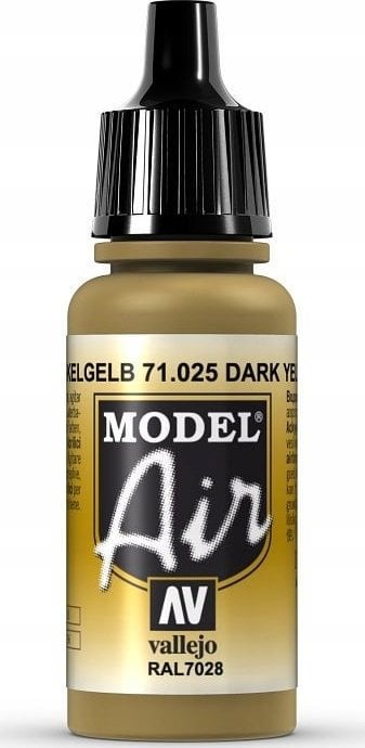 Vallejo Vallejo: 71.025 - Model Air - Dark Yellow RAL7028 (17 ml)