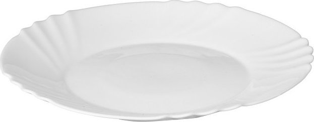 Kadax Talerzyk Deserowy Talerz Okrągły Biały 20cm 1szt